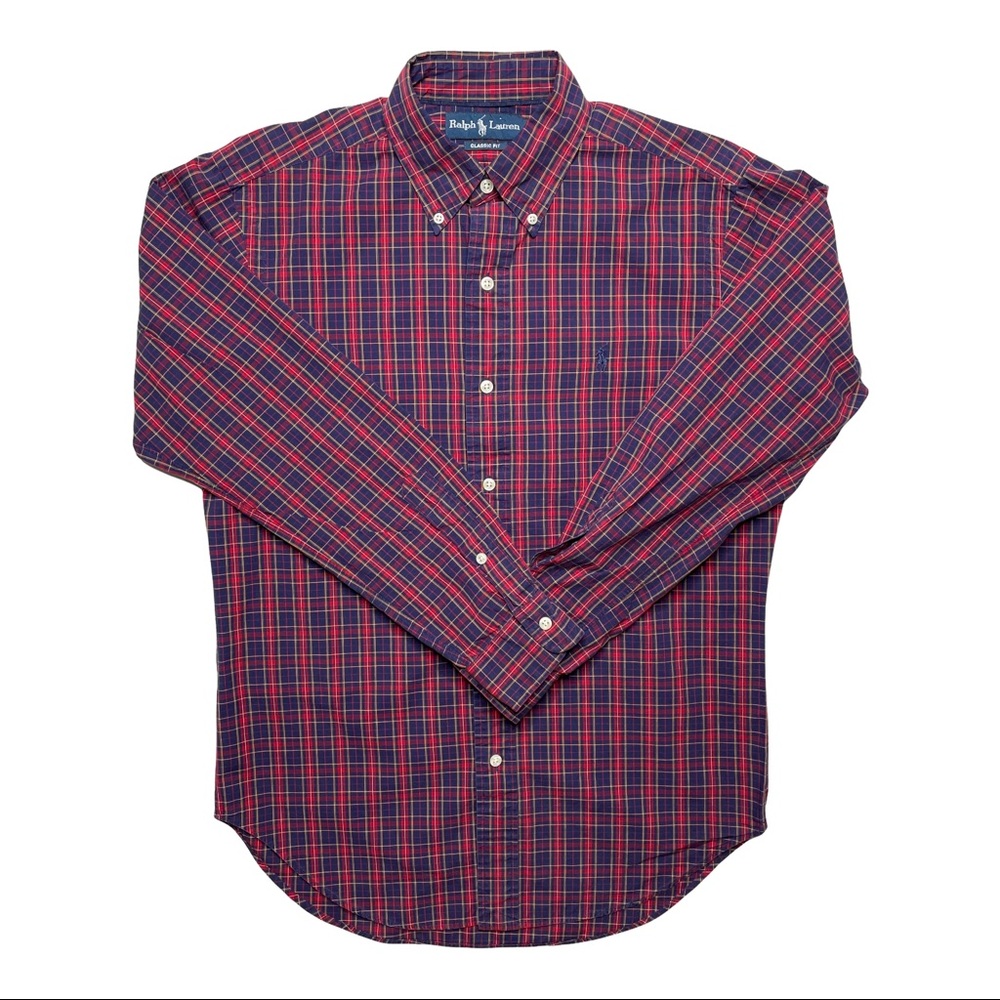 Polo Ralph Lauren Button Up Shirt Long Sleeve Men’s Size Small Plaid